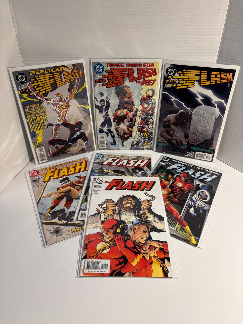 Lot of 7 Flash Comics Vintage/Y2K Vol 2 Issues 155,156,157,160,166,167,229